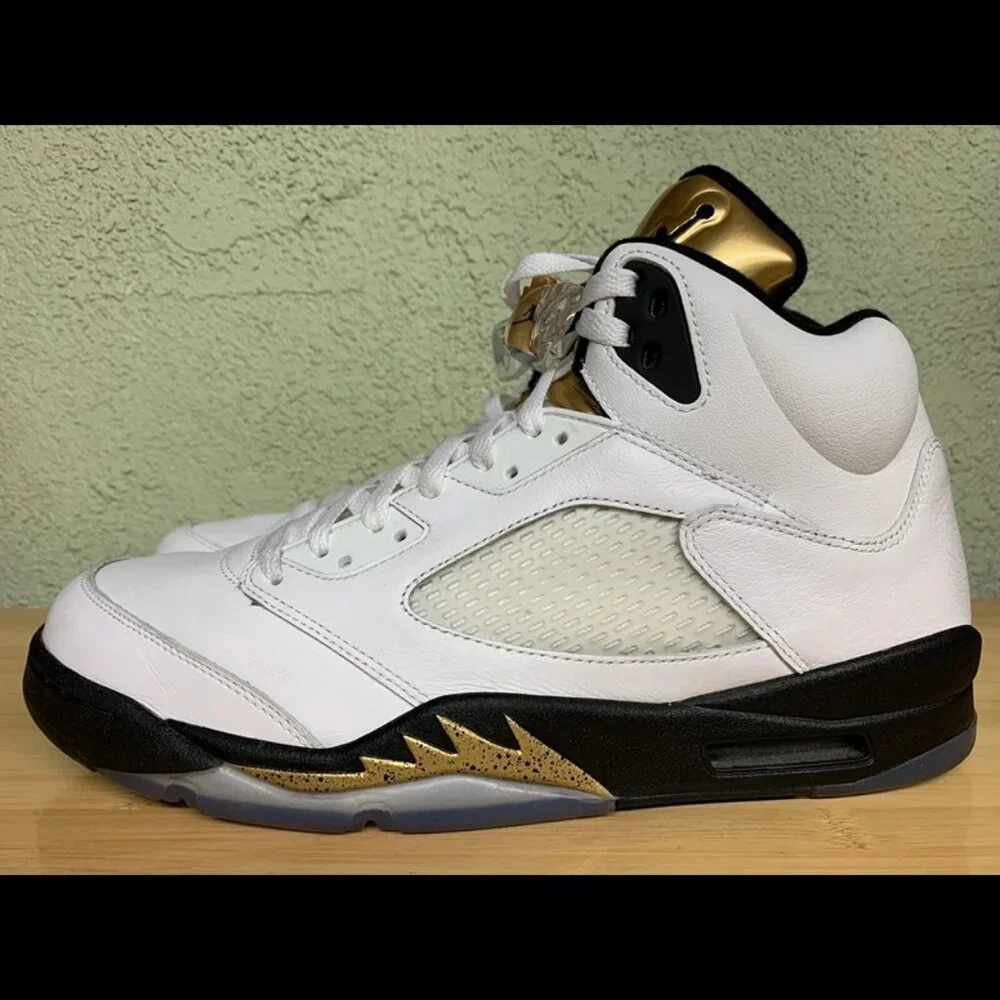 RARE 🚀Nike Air Jordan 5 Retro Olympic Size 13 VNDS‎